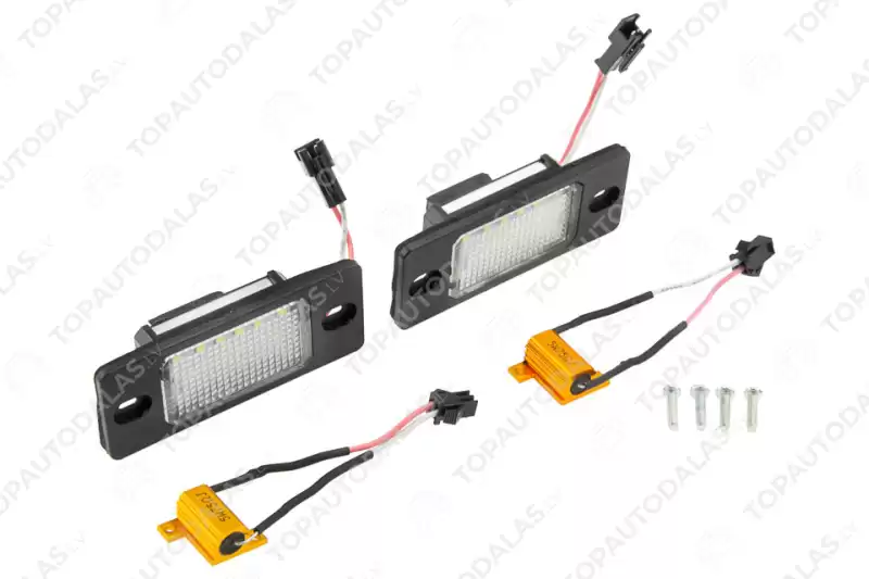 VW GOLF IV 4 COMBI 1999-2005 Numura zīmes apgaismojums LED 1J5943021 1J5943021A 7L5943021B